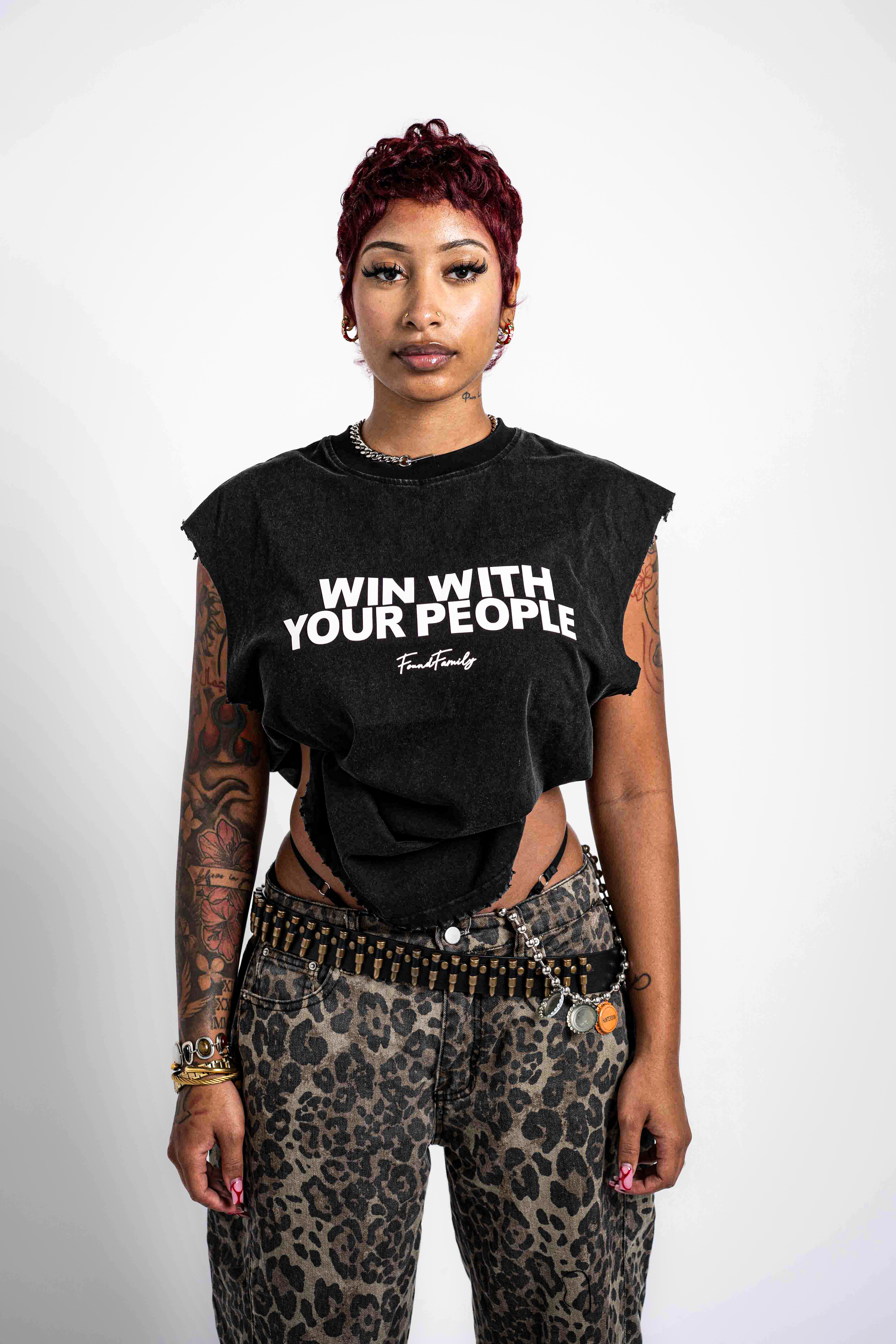 WWYP SLEEVLESS TEE (STONE)