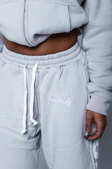 Moon Grey "FF" Barrel Pants