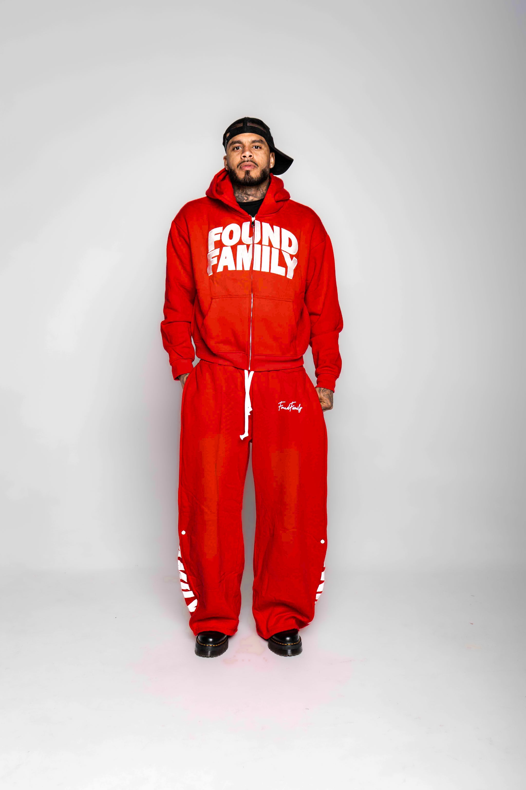 Inferno Red "FF" Barrel Pants