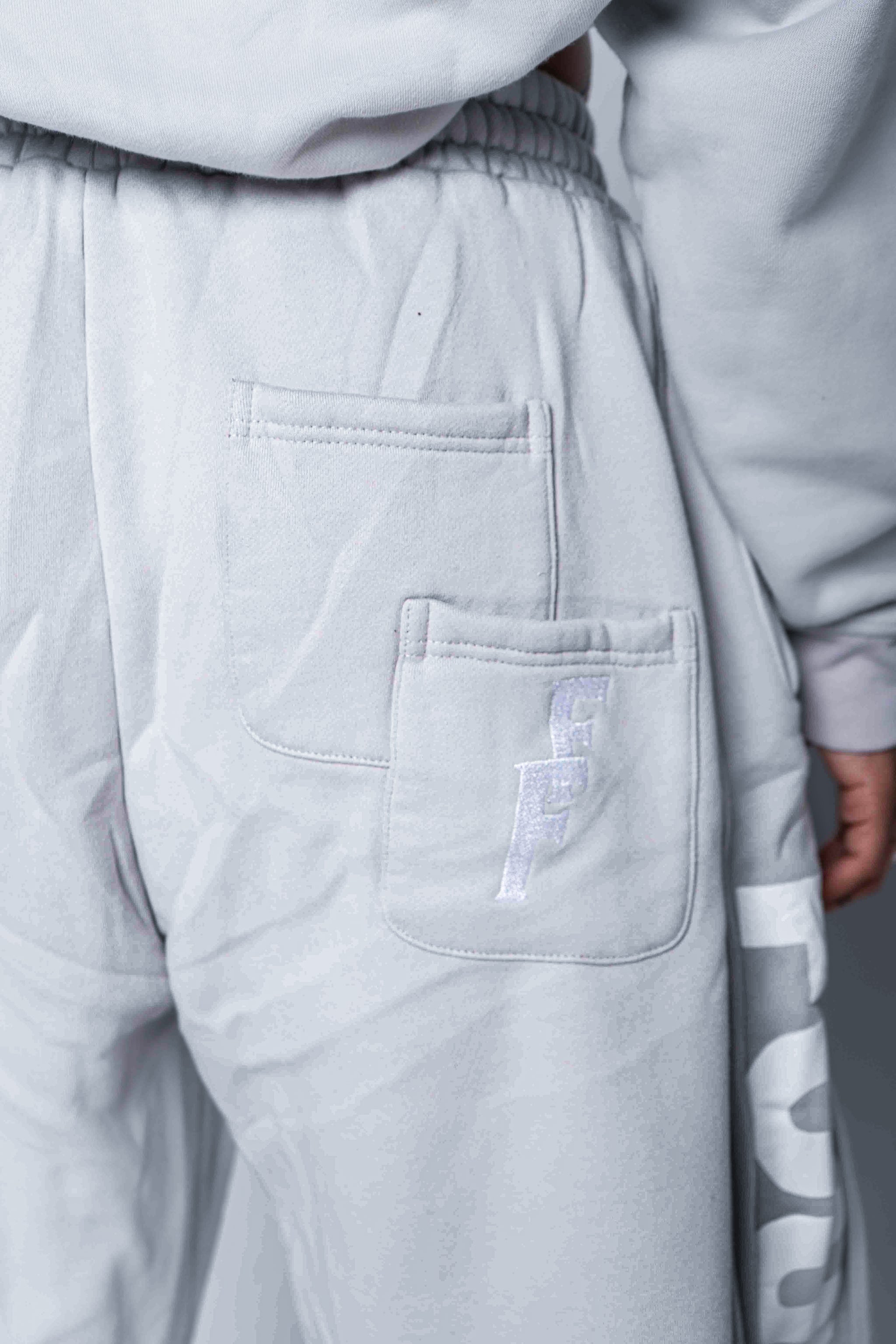Moon Grey "FF" Barrel Pants