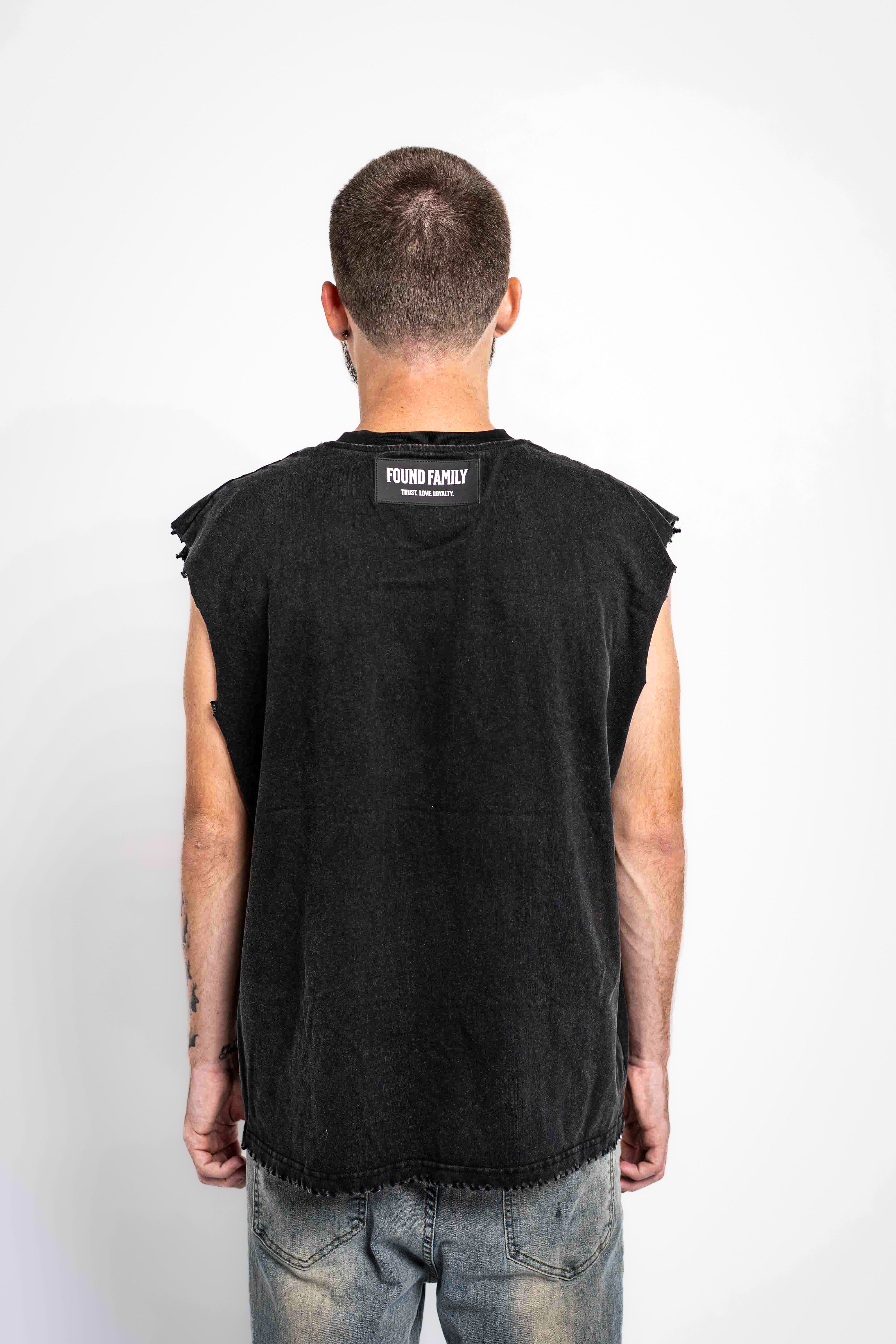WWYP SLEEVLESS TEE (STONE)
