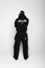 Jet Black "FF" Barrel Pants