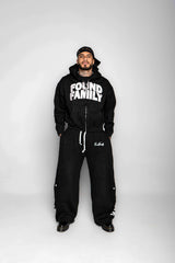 Jet Black "FF" Barrel Pants