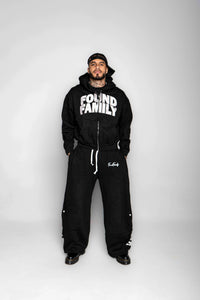 Jet Black "FF" Barrel Pants