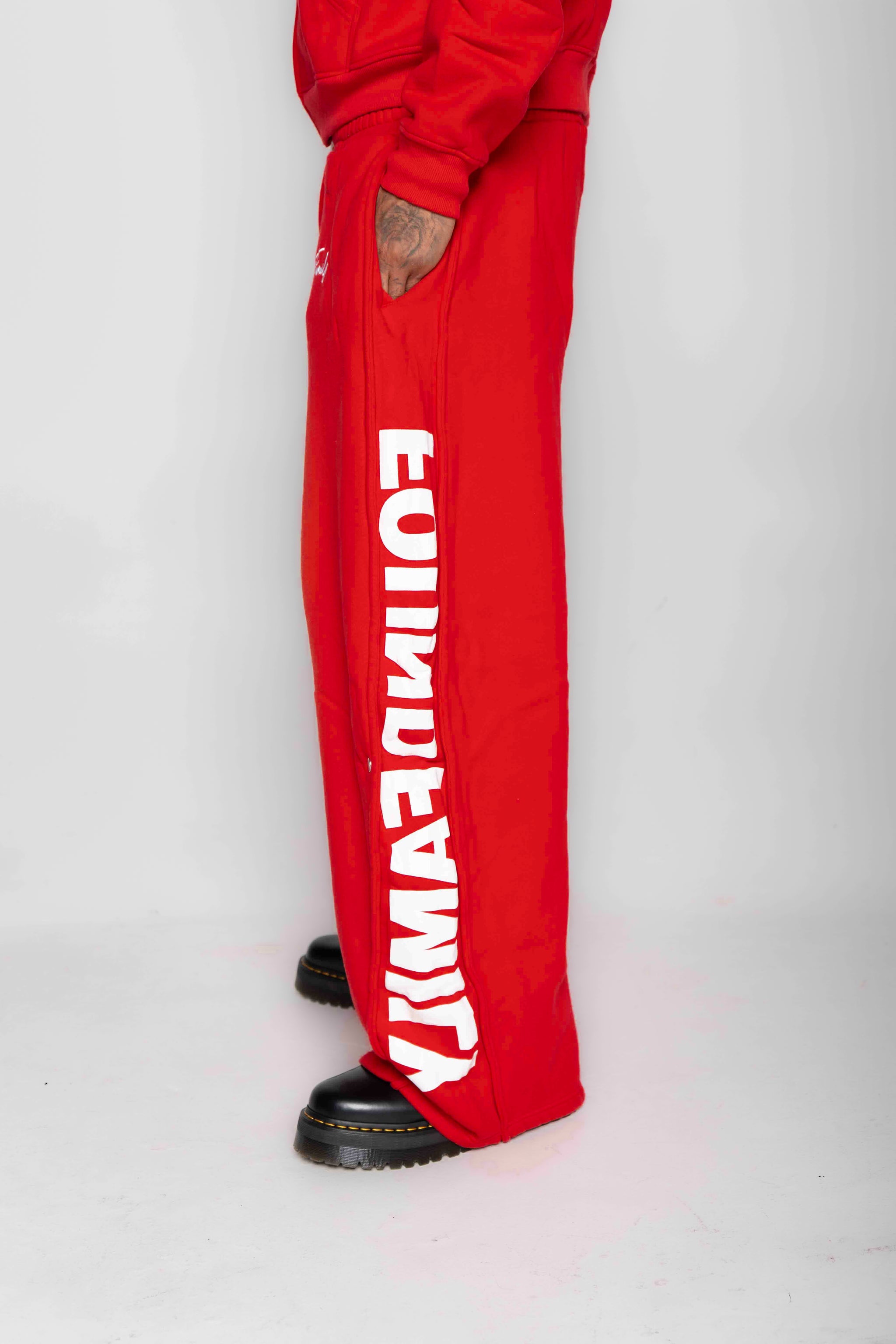 Inferno Red "FF" Barrel Pants