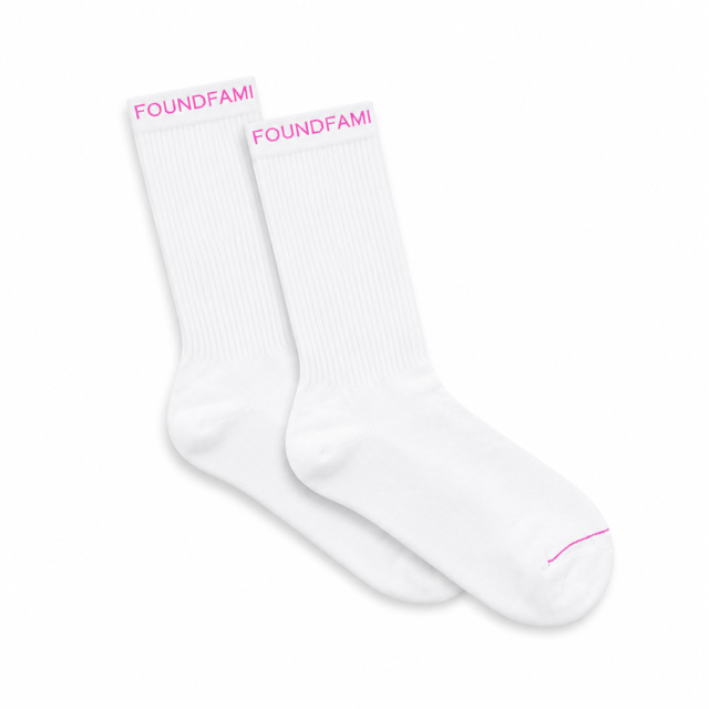 Pink Trim Socks