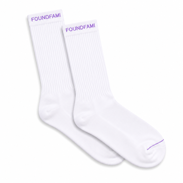Purple Trim Socks