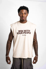 ”OFF WHITE” Sleeveless Tee